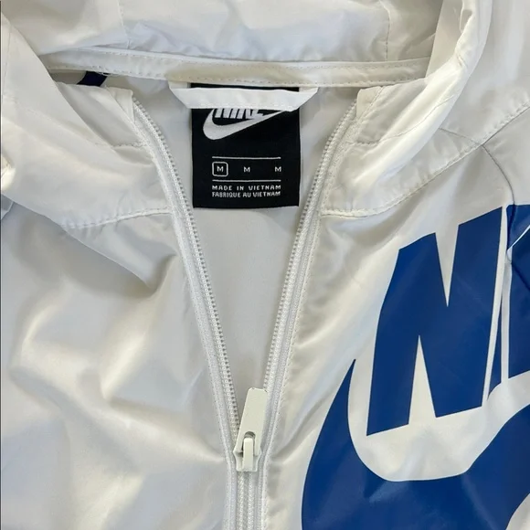 Nike Navy and White Hooded Jacket - Picture 2 of 2